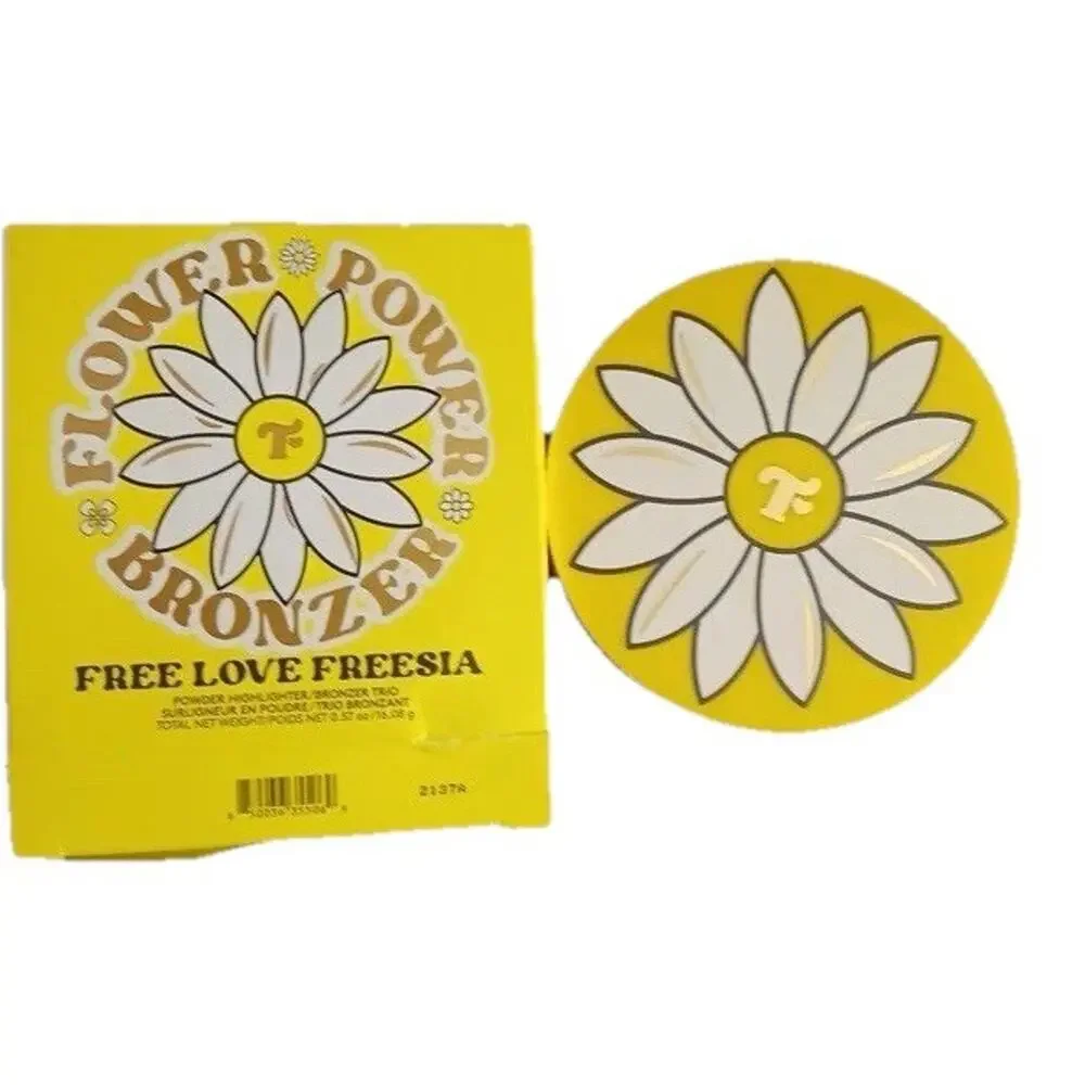 Trixie Cosmetics Flower Power Bronzer/Highlighter Trio Free Love Freesia NEW